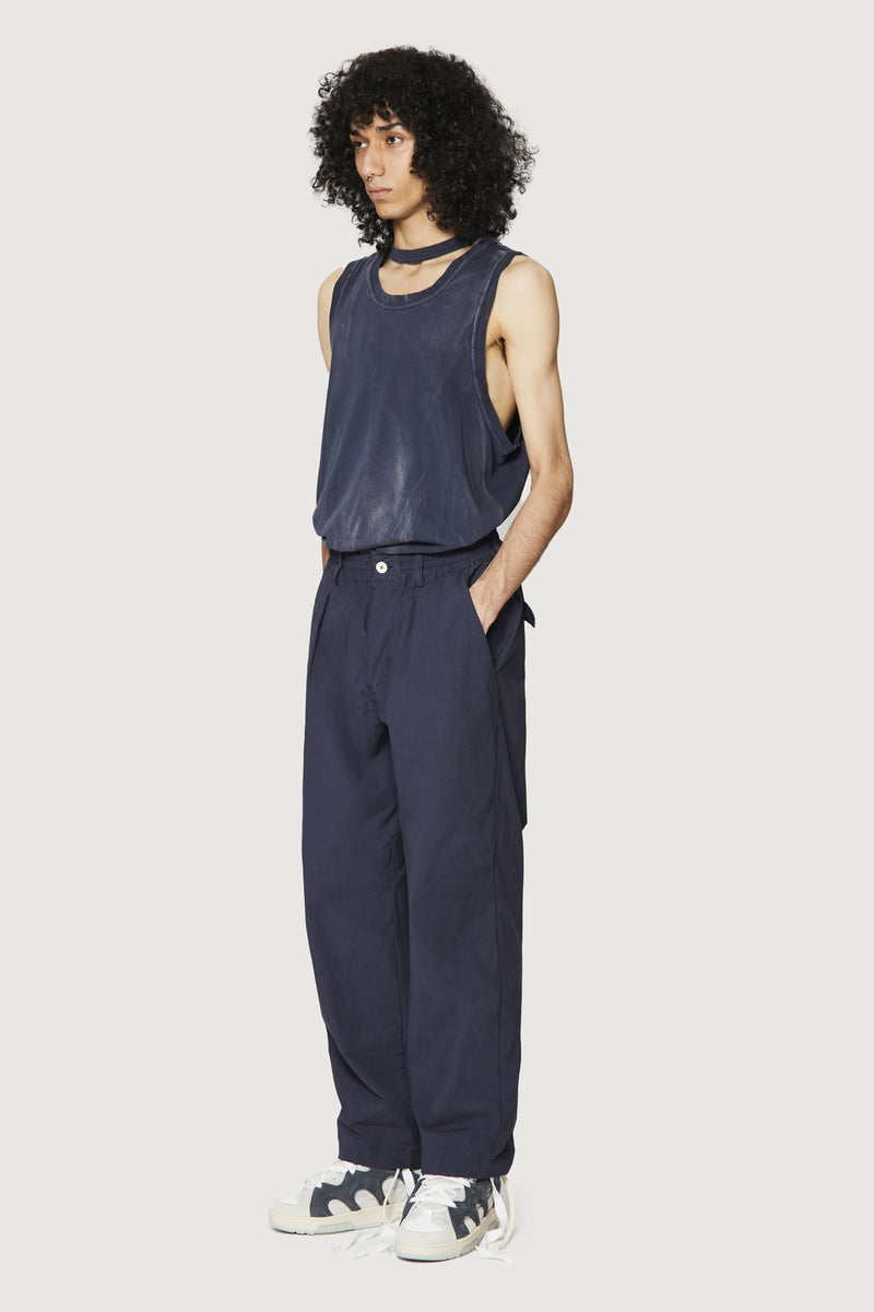Paura GERARD PENCE PANTS DARK BLUE Presa