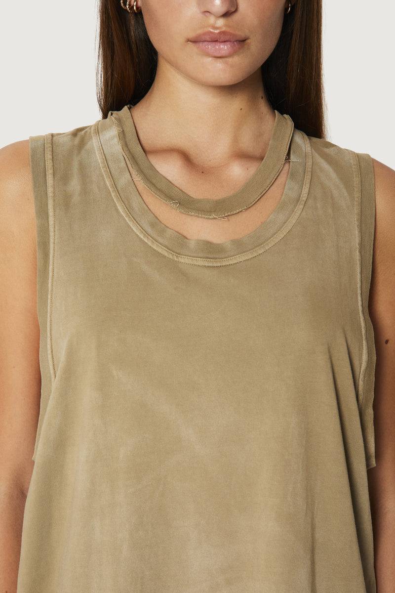 Paura HUGO TANK TOP MUD Outlet