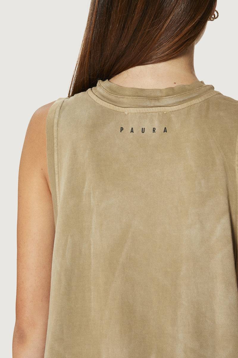 Paura HUGO TANK TOP MUD Outlet