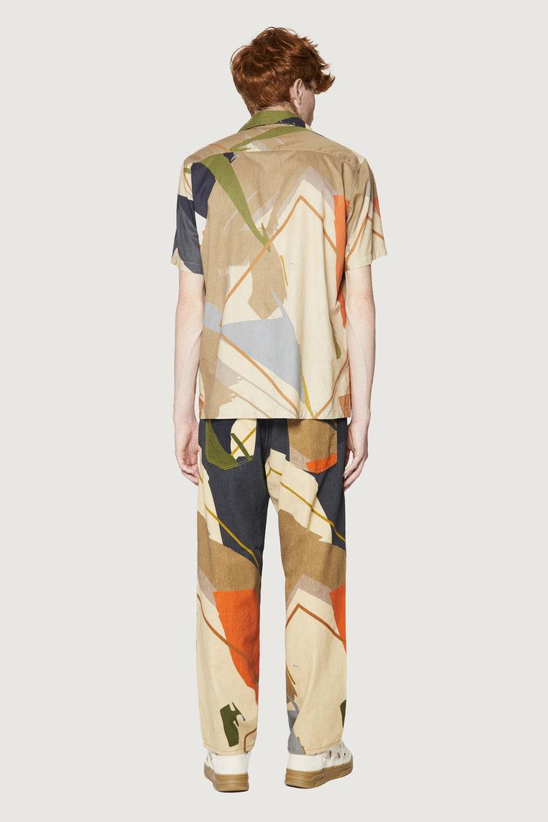 Paura JEREMY BOWLING SHIRT SAND CAMO Hotsell