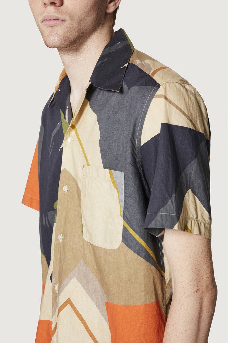Paura JEREMY BOWLING SHIRT SAND CAMO Hotsell
