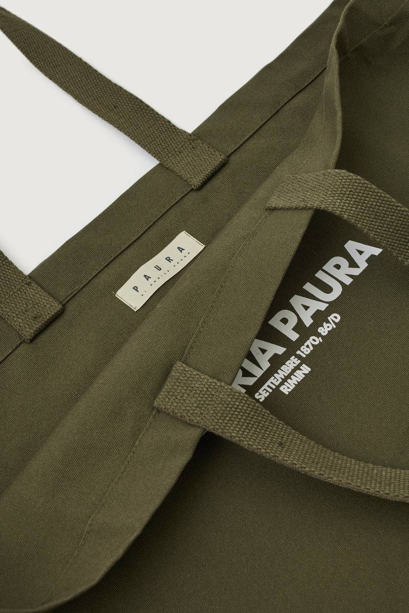 Paura NORA TOTE BAG MILITARY GREEN Vendita