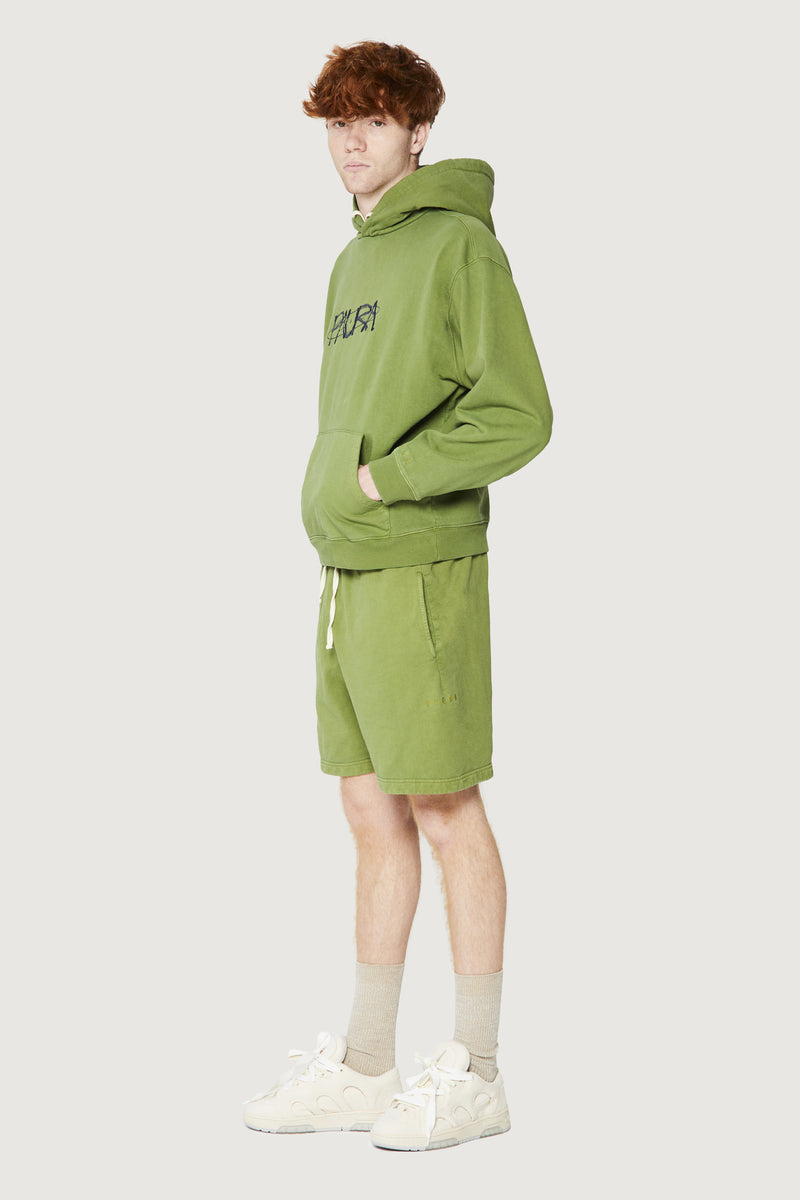 Paura SANTI HOODIE SWEATSHIRT COSMIC LOGO GREEN Presa