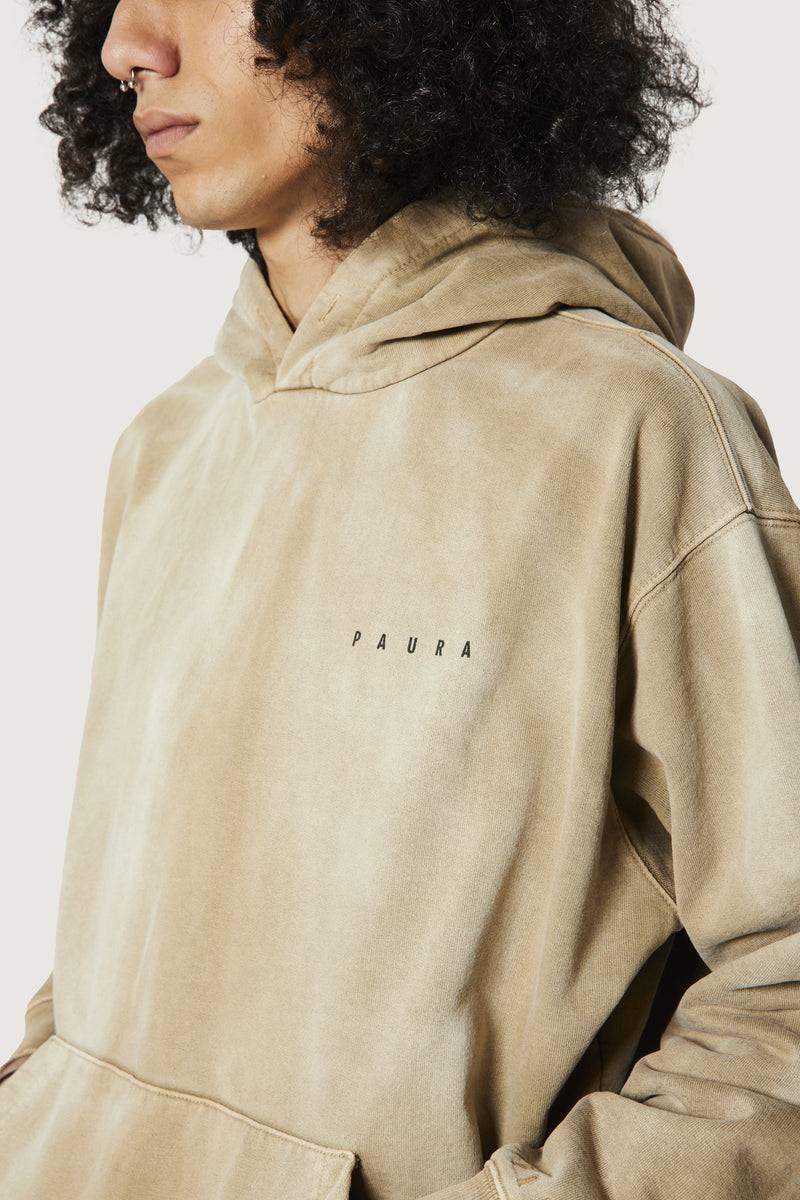 Paura SANTI HOODIE SWEATSHIRT MUD Sconto