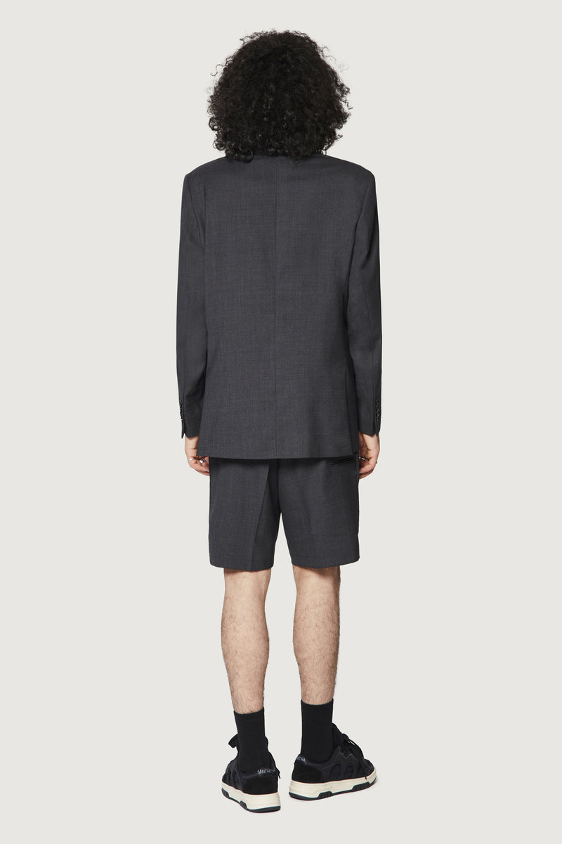 Paura THOM DOUBLEBREASTED SUIT JACKET BLACK Economico