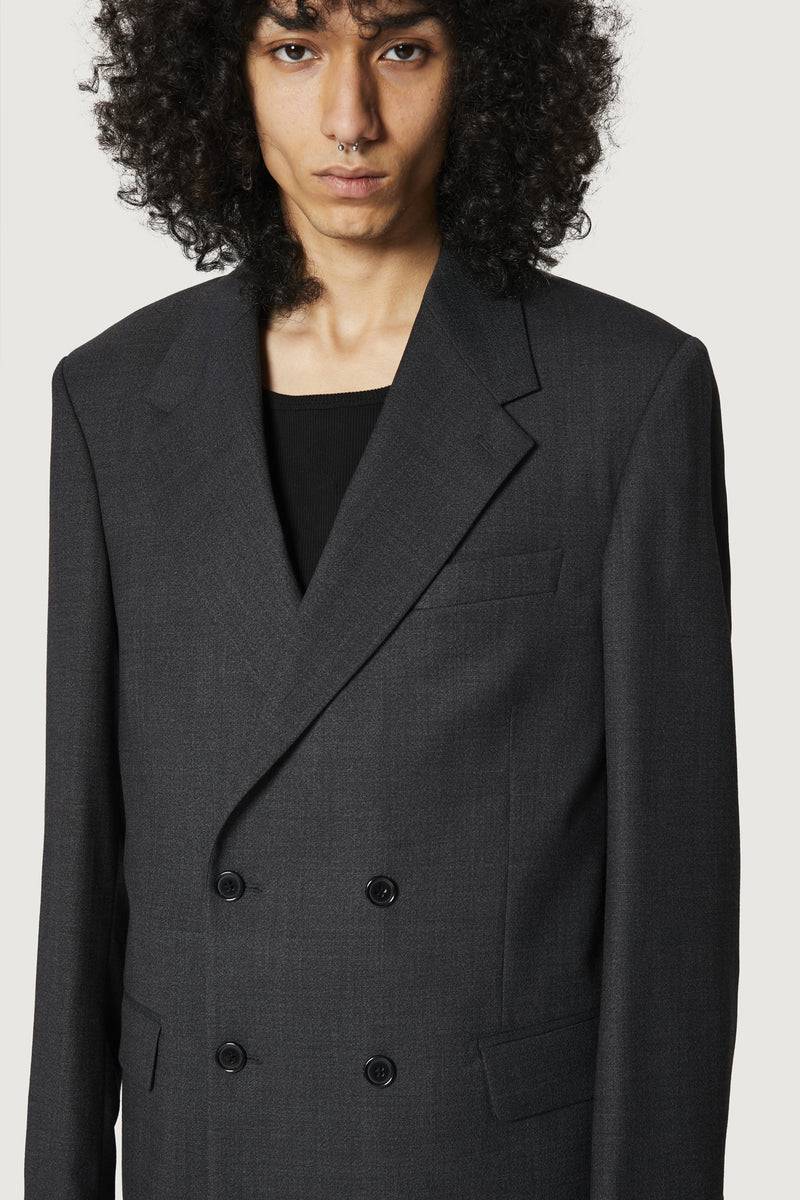Paura THOM DOUBLEBREASTED SUIT JACKET BLACK Economico