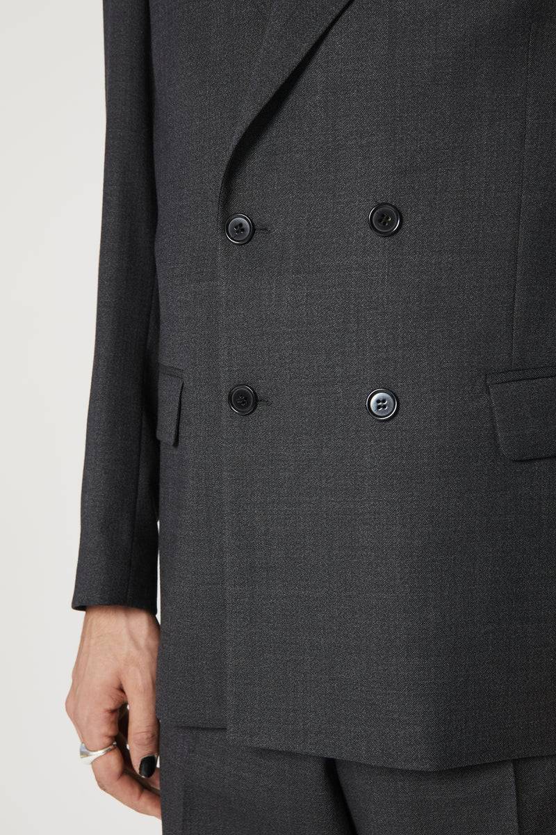 Paura THOM DOUBLEBREASTED SUIT JACKET BLACK Economico