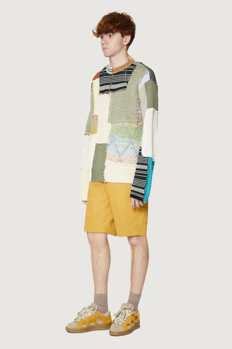 Paura UTOPIA PATCHWORK SWEATER MULTICOLOR In Vendita