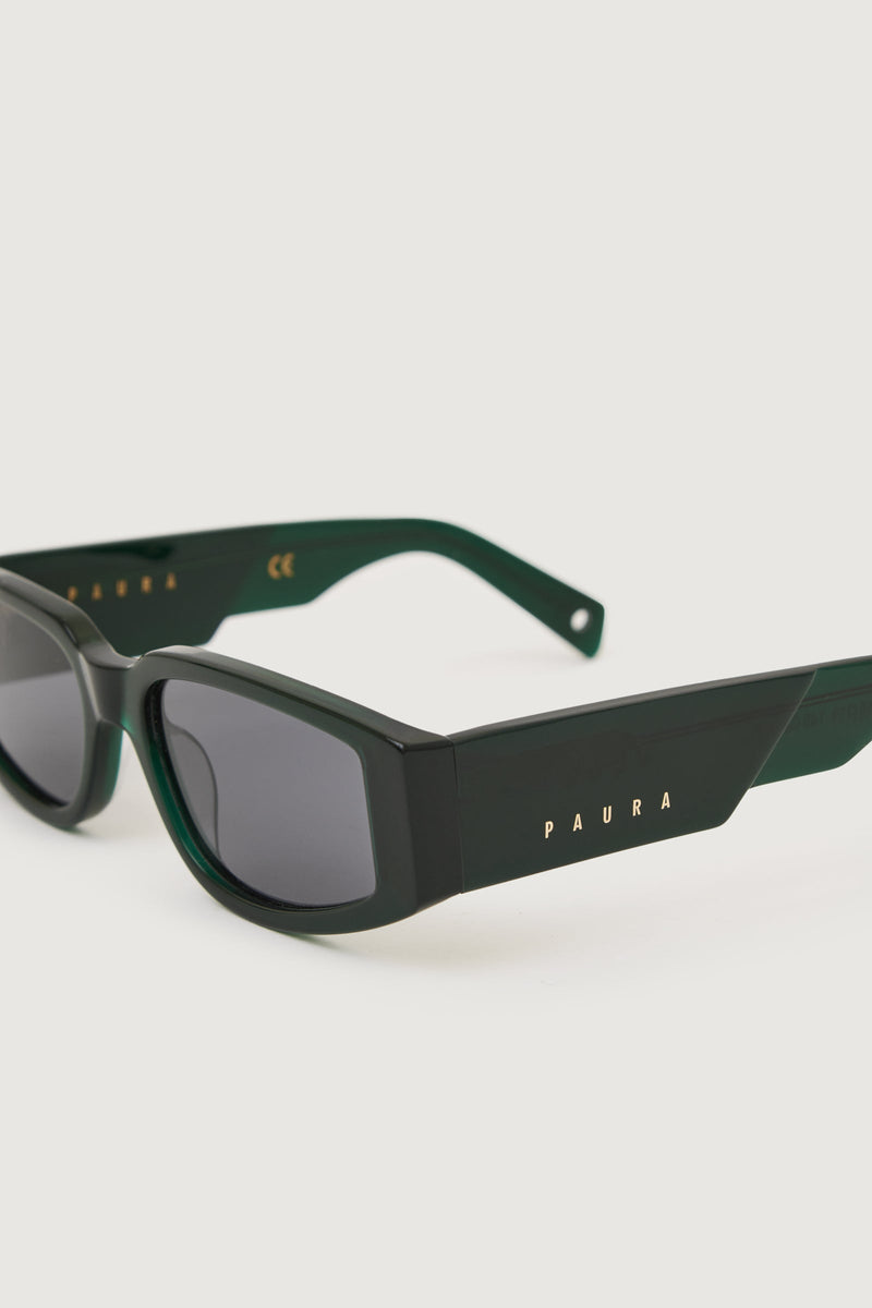Paura VEGAS SUNGLASSES BLACK GREEN/GREY LENS Saldi