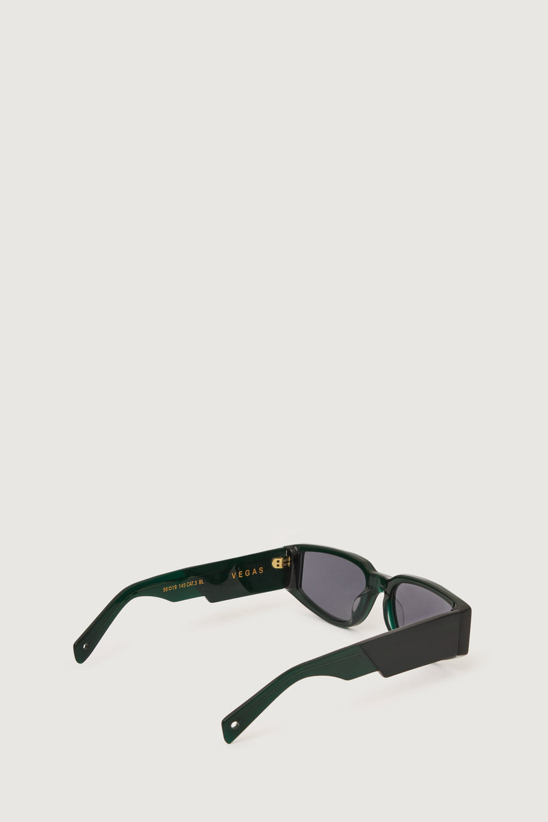 Paura VEGAS SUNGLASSES BLACK GREEN/GREY LENS Saldi