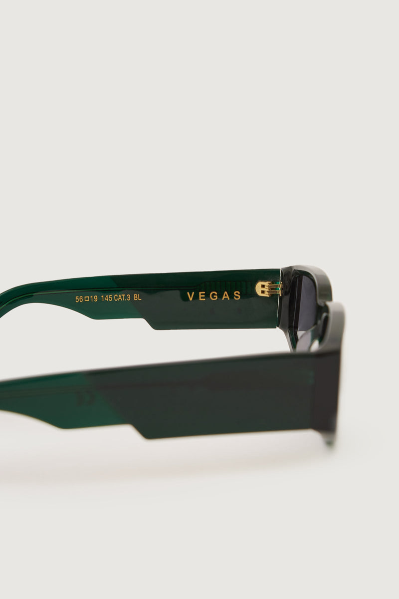 Paura VEGAS SUNGLASSES BLACK GREEN/GREY LENS Saldi
