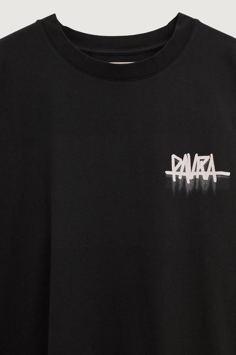 Paura YANNIS OVERSIZED T-SHIRT BLACK Saldi Di Fabbrica