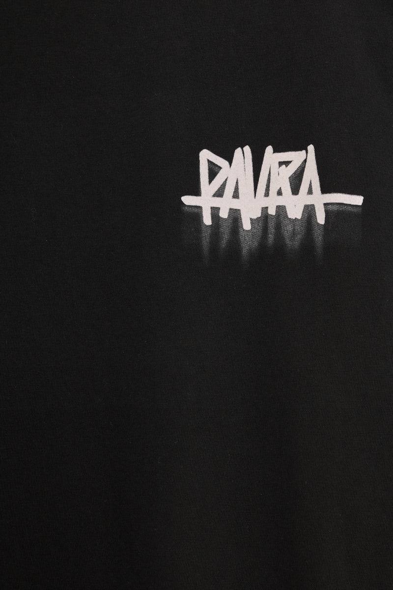 Paura YANNIS OVERSIZED T-SHIRT BLACK Saldi Di Fabbrica