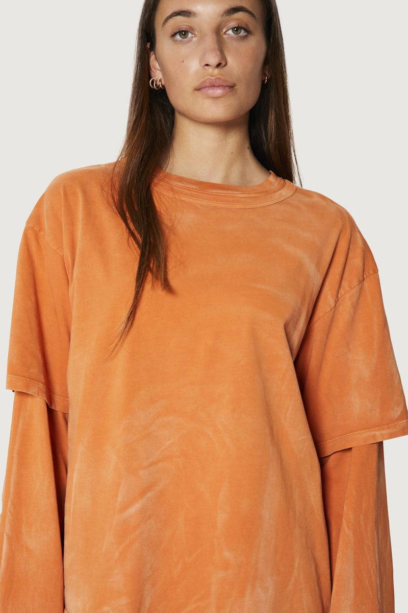 Paura ZENO DOUBLE LAYER LONGSLEEVE ORANGE Negozio