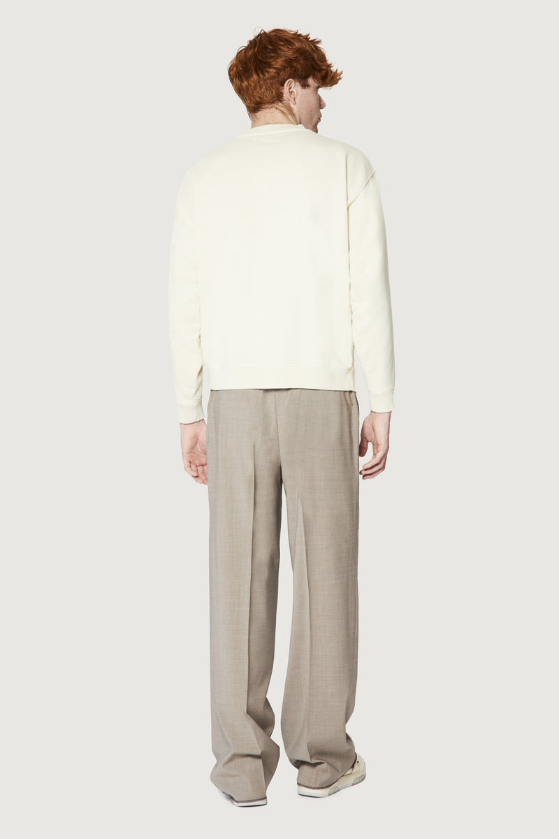 Paura SAMUEL CREWNECK SWEATSHIRT COSMIC LOGO OFF-WHITE Italia