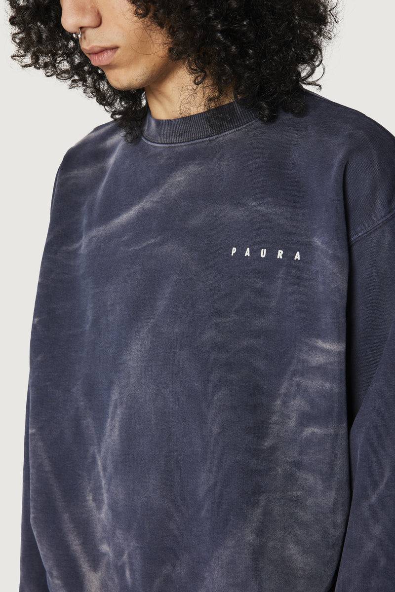 Paura SAMUEL CREWNECK SWEATSHIRT DARK BLUE 2025