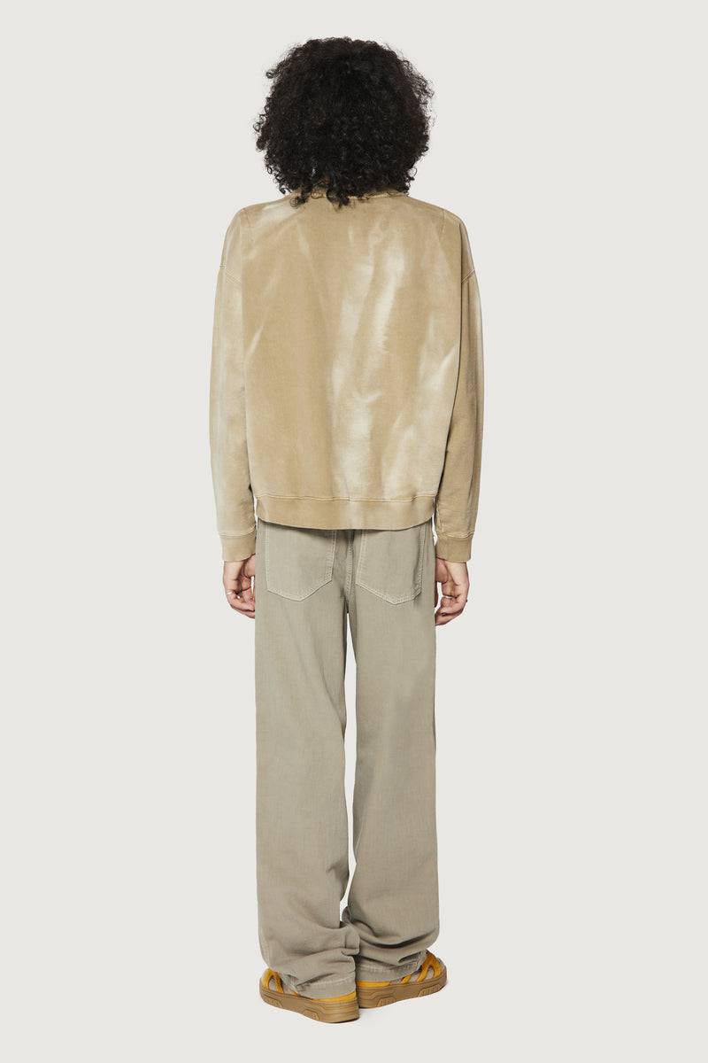 Paura SAMUEL CREWNECK SWEATSHIRT MUD In Linea
