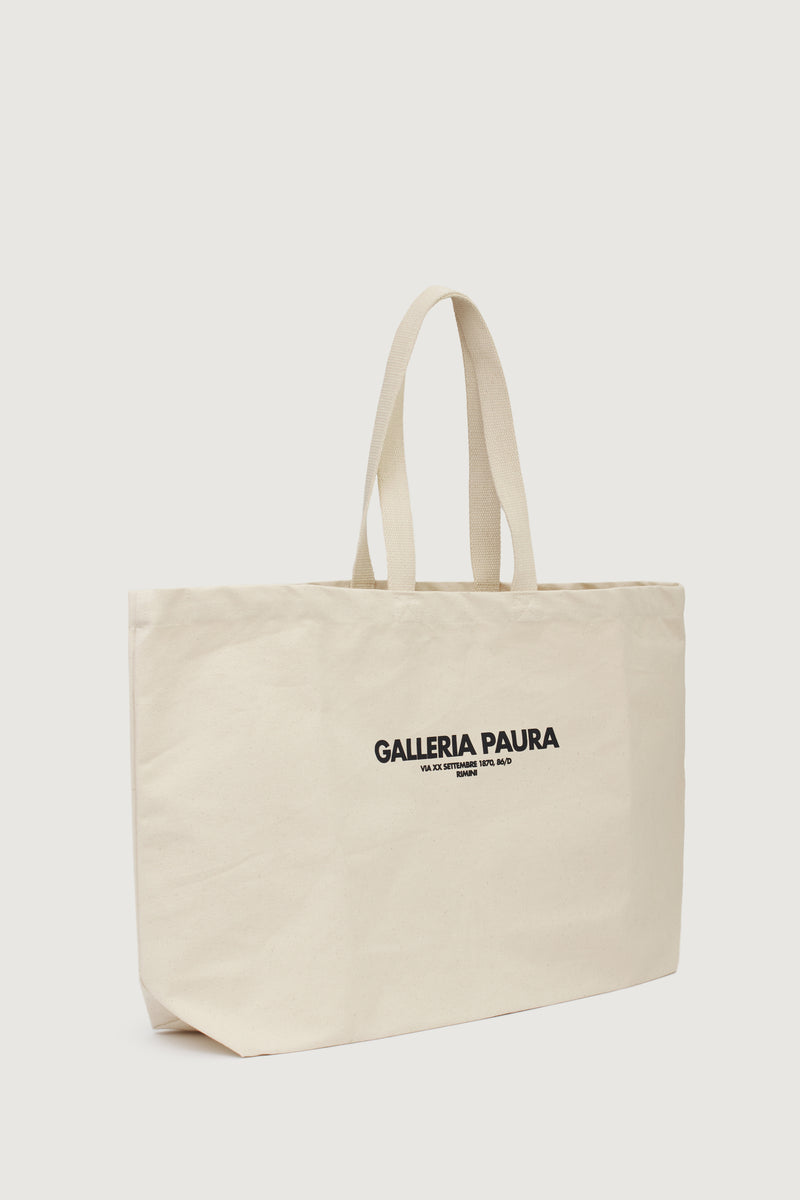 Paura NORA TOTE BAG OFF WHITE Negozi Online