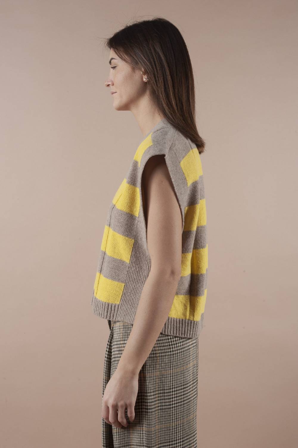 Pdr Phisique Du Role PHISIQUE DU ROLE STRIPED SWEATER TOP IN MERINOS WOOL Vendita Calda