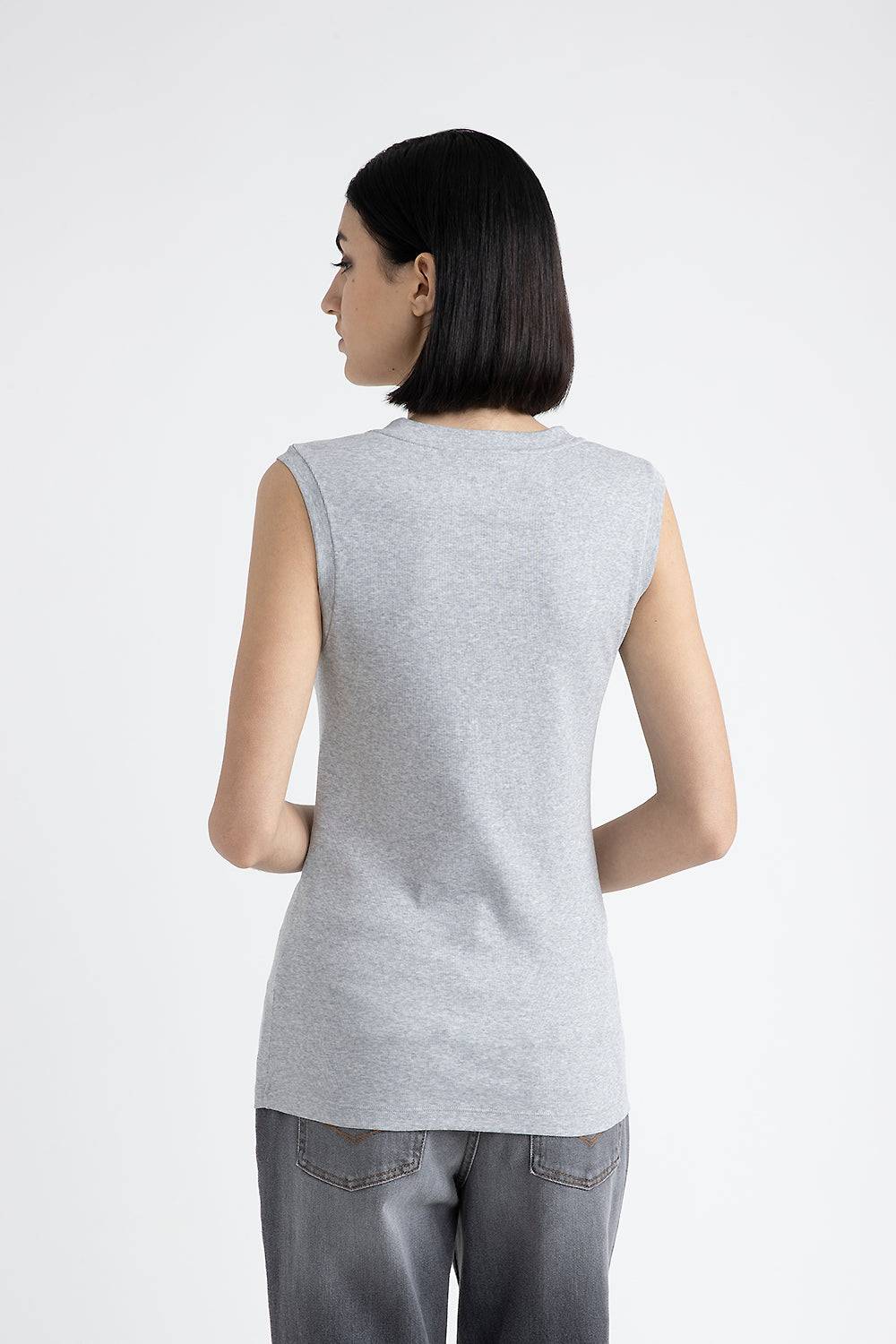 Peserico Top in jersey stretch con Punto Luce In Linea