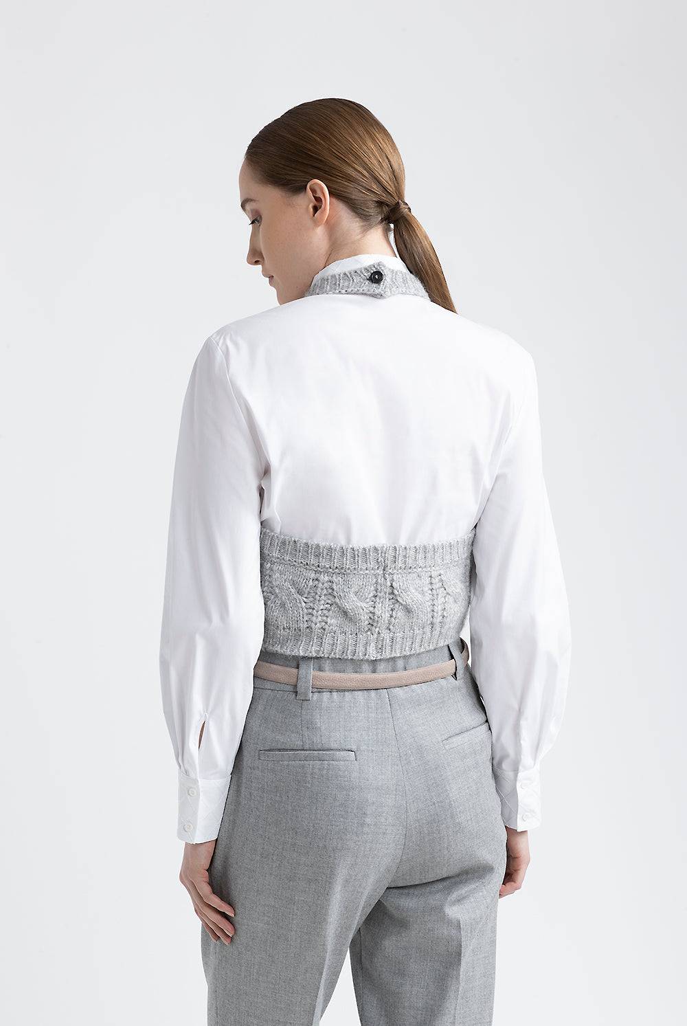 Peserico Top tricot in filato di lana, seta, cashmere e alpaca Acquista Ora