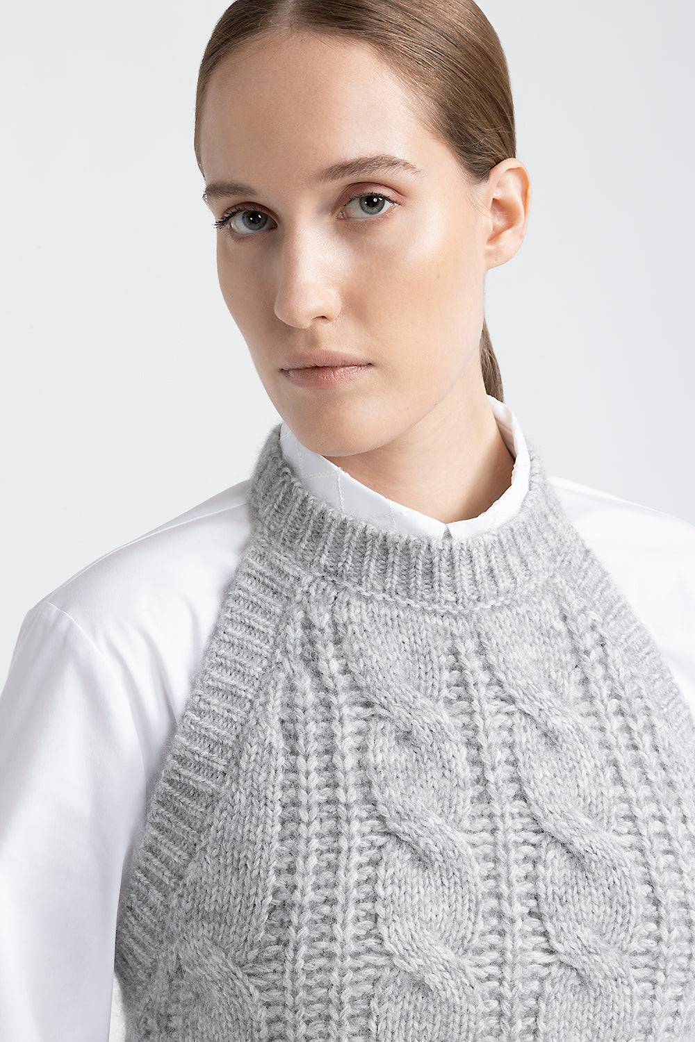 Peserico Top tricot in filato di lana, seta, cashmere e alpaca Acquista Ora