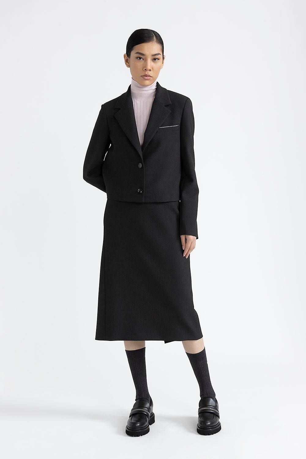 Peserico Blazer crop in tela tecnica double Convenienza