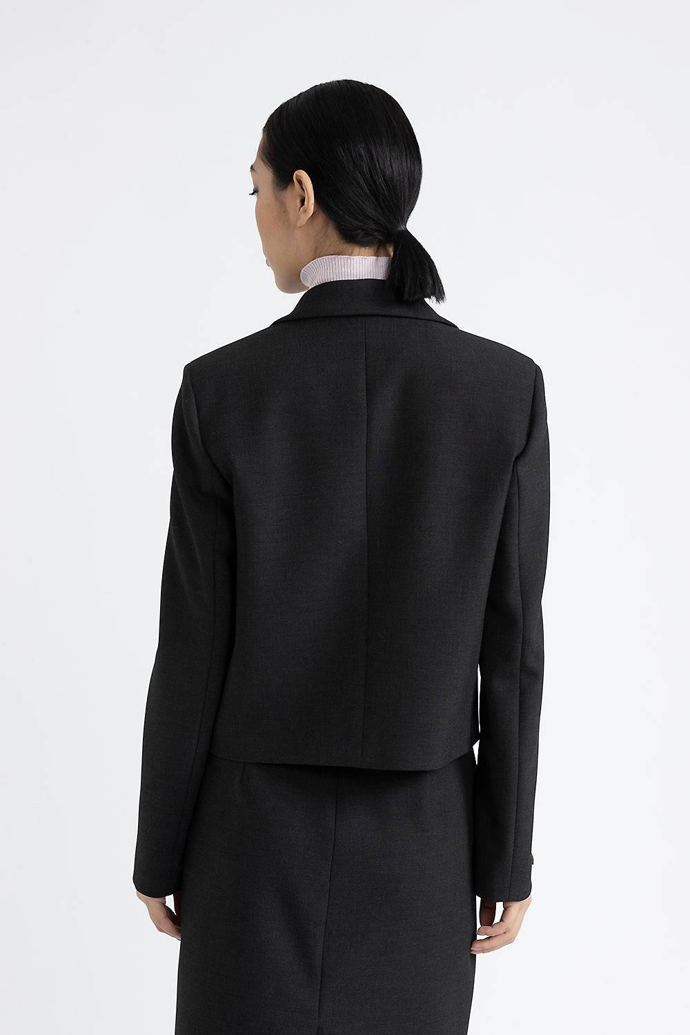 Peserico Blazer crop in tela tecnica double Convenienza