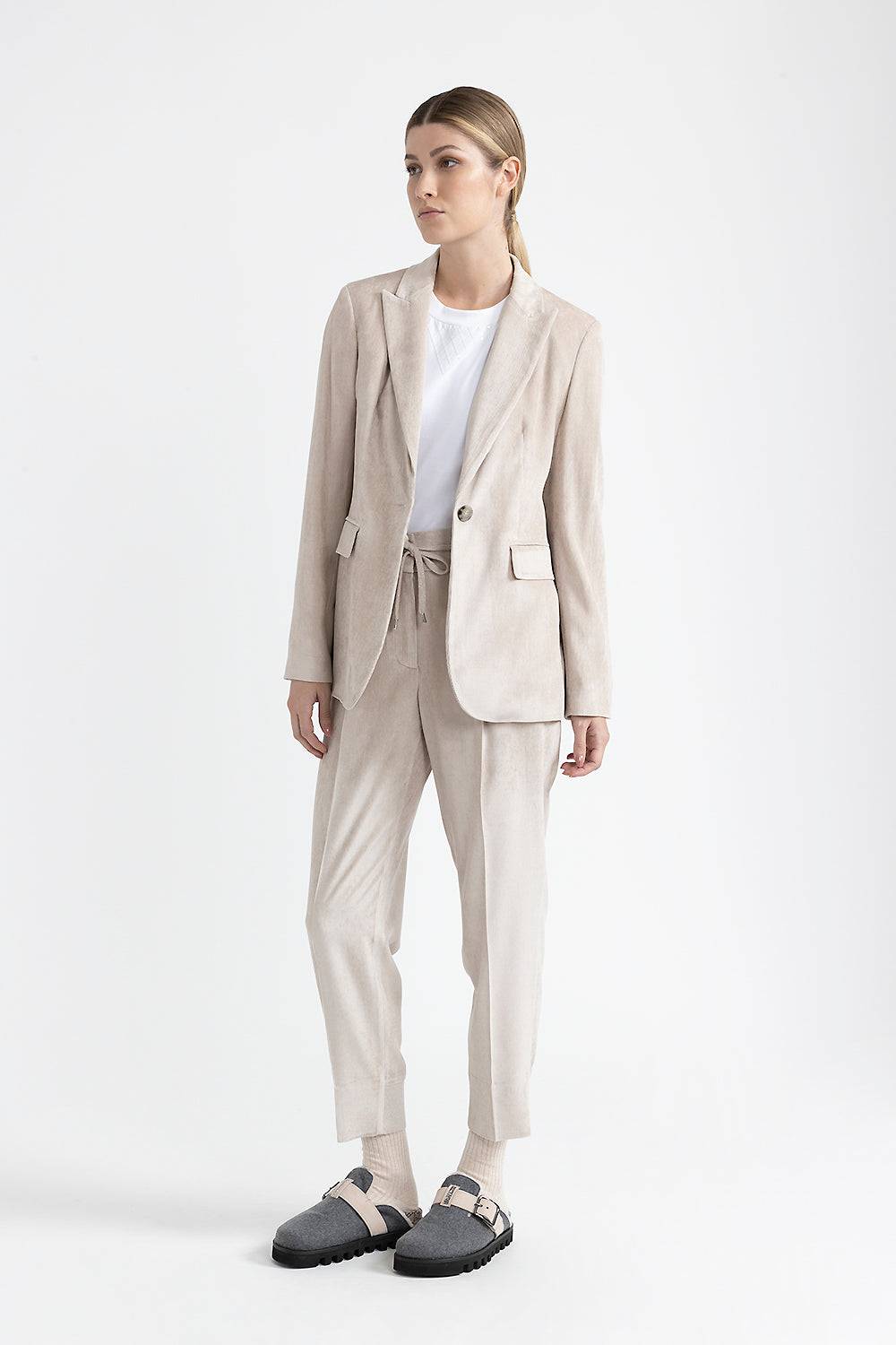 Peserico Blazer monopetto in velluto Sconto