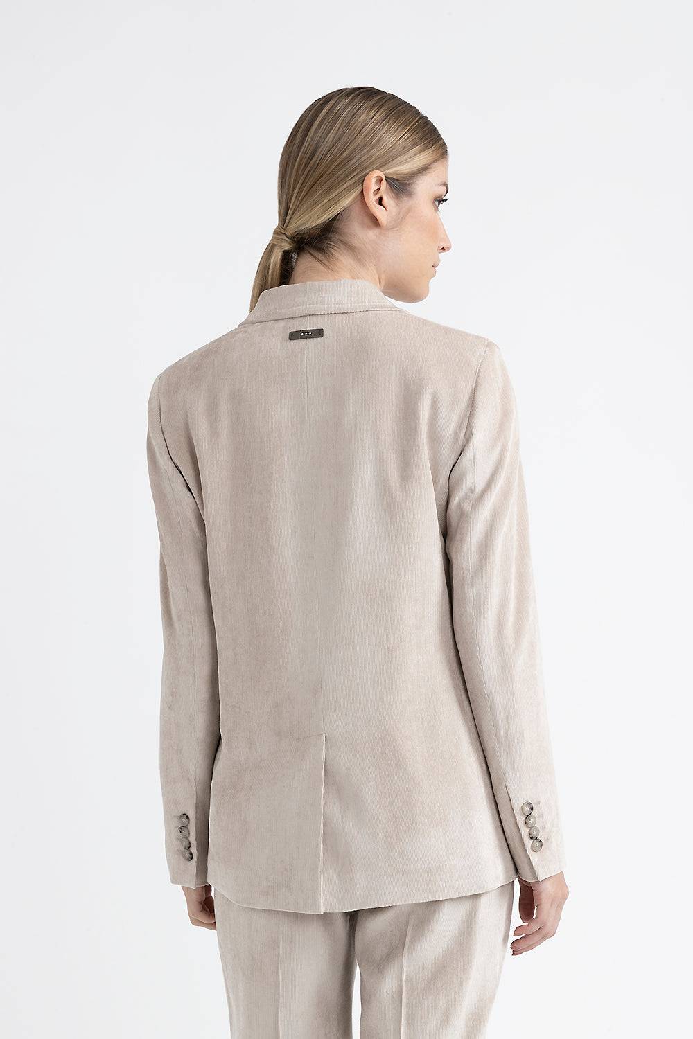 Peserico Blazer monopetto in velluto Sconto