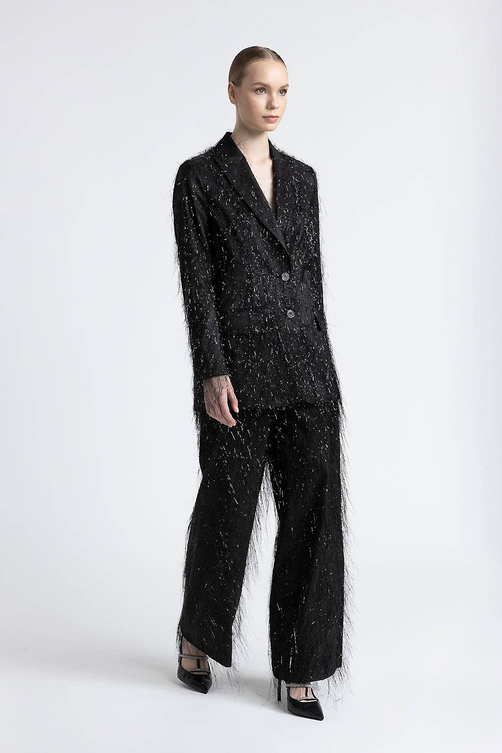 Peserico Blazer monopetto in misto viscosa con lurex Online