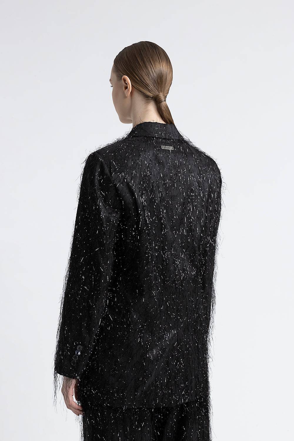 Peserico Blazer monopetto in misto viscosa con lurex Online