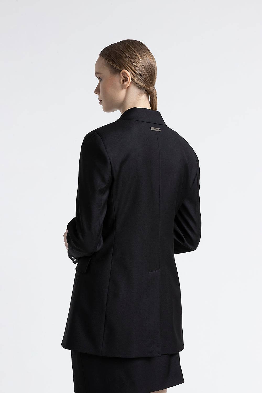 Peserico Blazer doppiopetto in twill di pura lana In Vendita