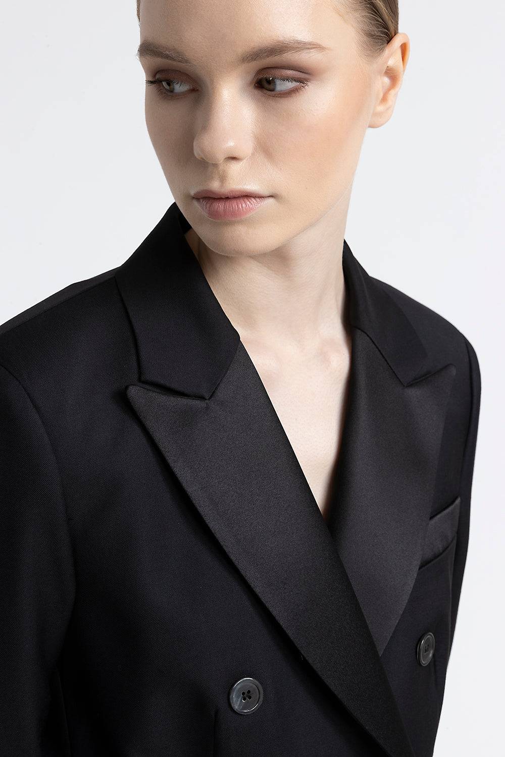Peserico Blazer doppiopetto in twill di pura lana In Vendita