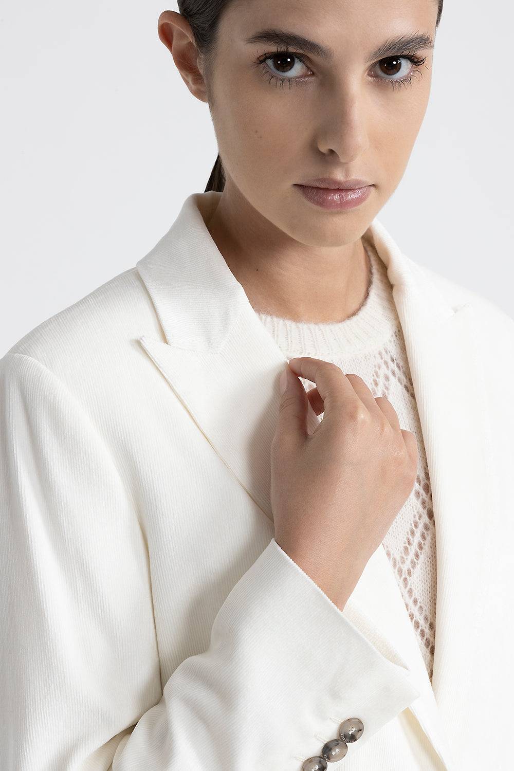 Peserico Blazer monopetto in velluto Saldi