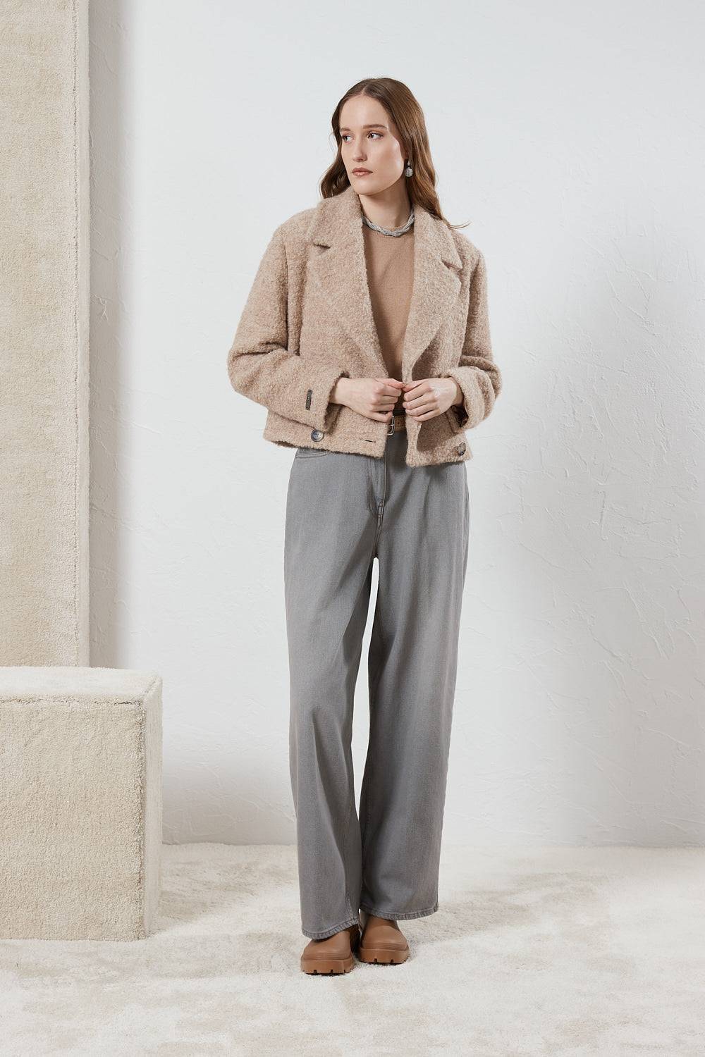 Peserico Maglia girocollo in lana, seta e cashmere Negozio