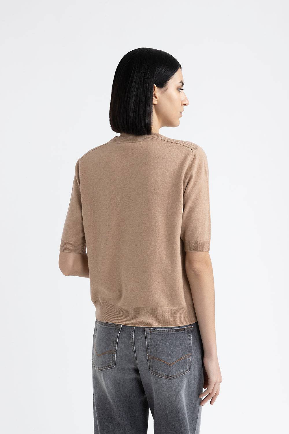 Peserico Maglia girocollo in lana, seta e cashmere Negozio
