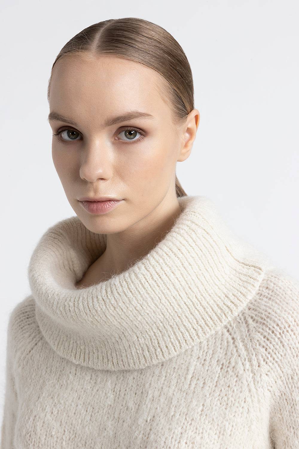 Peserico Maglia con spalle scoperte in lana d'alpaca e merino In Saldo