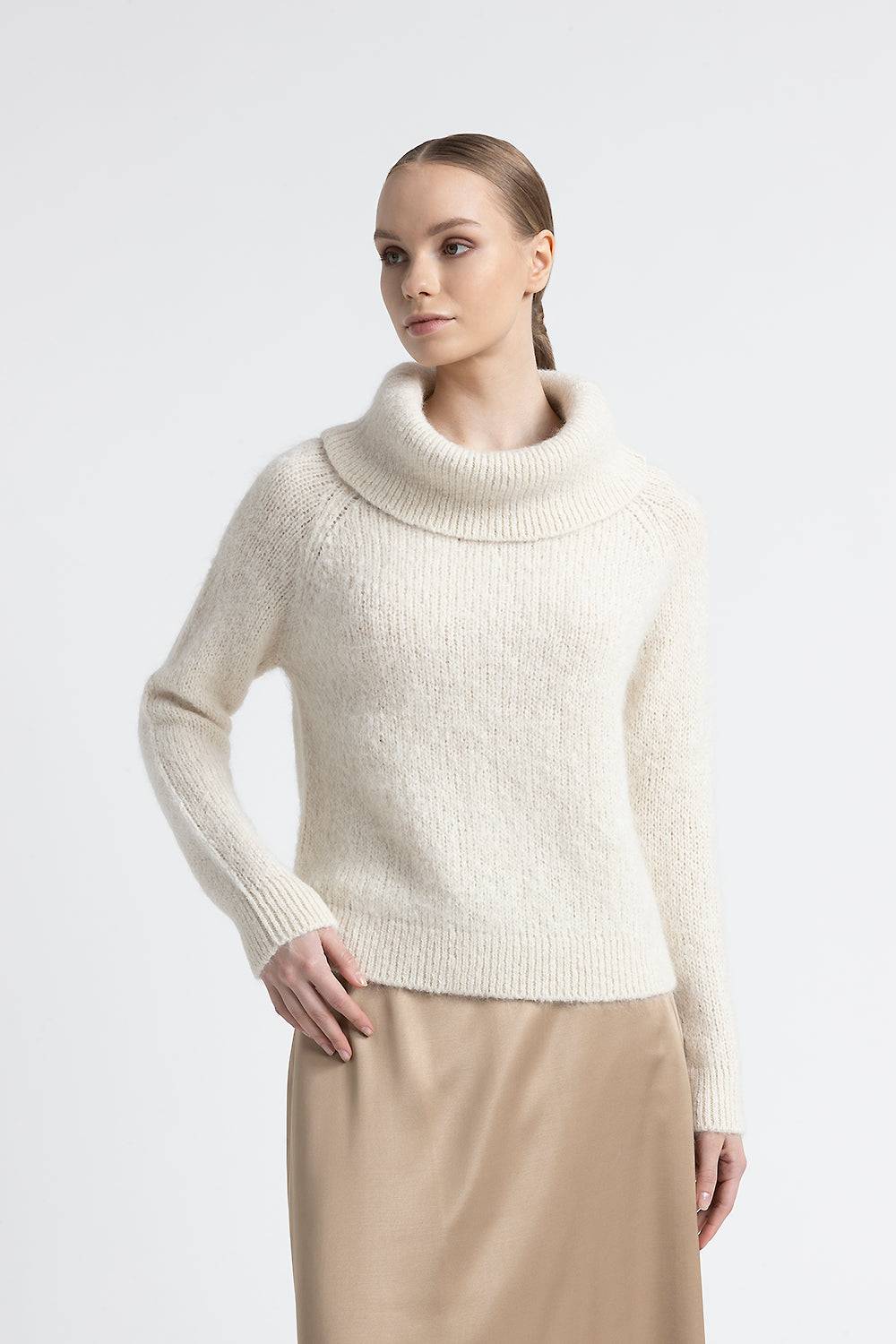 Peserico Maglia con spalle scoperte in lana d'alpaca e merino In Saldo