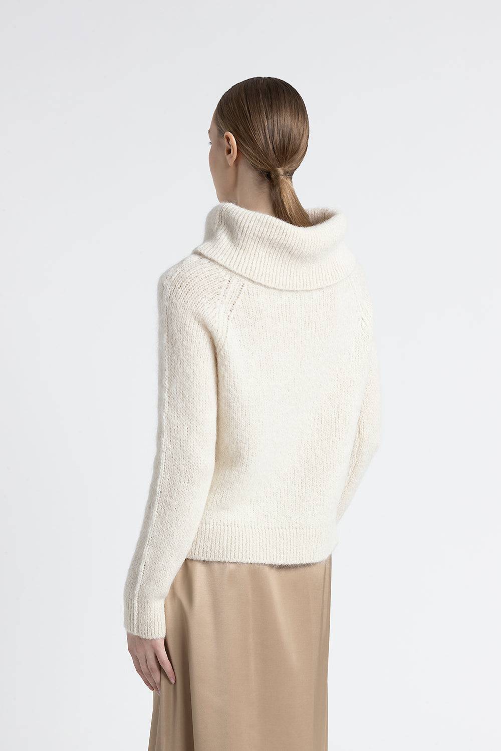 Peserico Maglia con spalle scoperte in lana d'alpaca e merino In Saldo