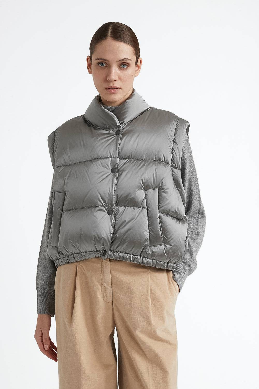 Peserico Piumino in twill di nylon cangiante water repellent Novità