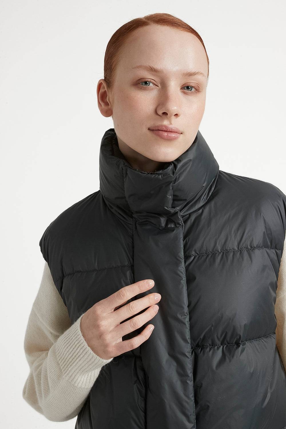 Peserico Gilet a palloncino in piuma d'oca e nylon ultraleggero Sconto