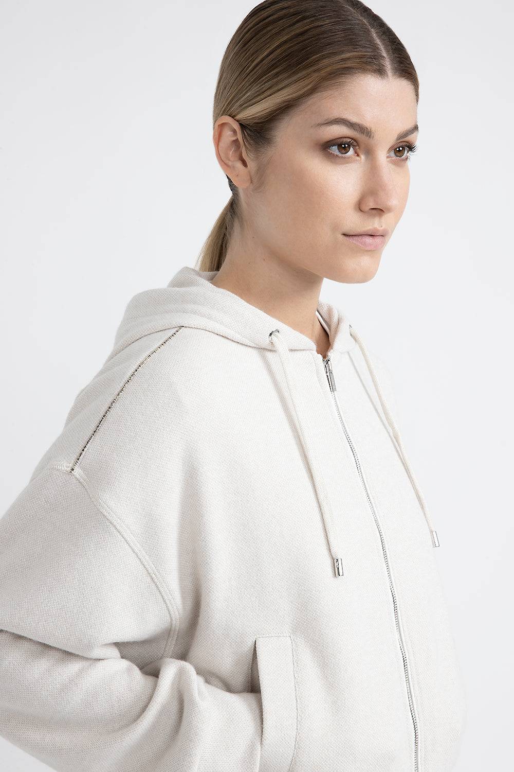 Peserico Felpa lurex di misto lana, cotone e lino Saldi
