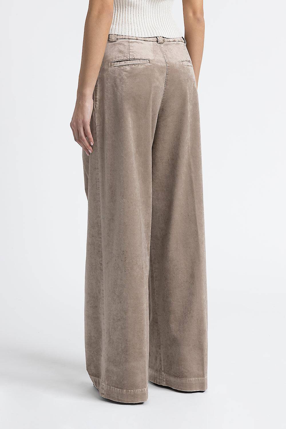 Peserico Pantalone palazzo con pince in velluto a coste I Più Venduti