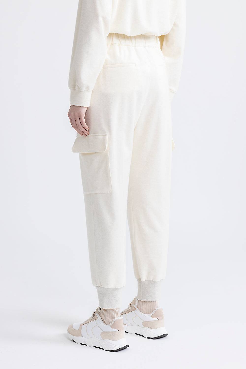Peserico Pantalone jogger cargo in jersey di cotone 2025