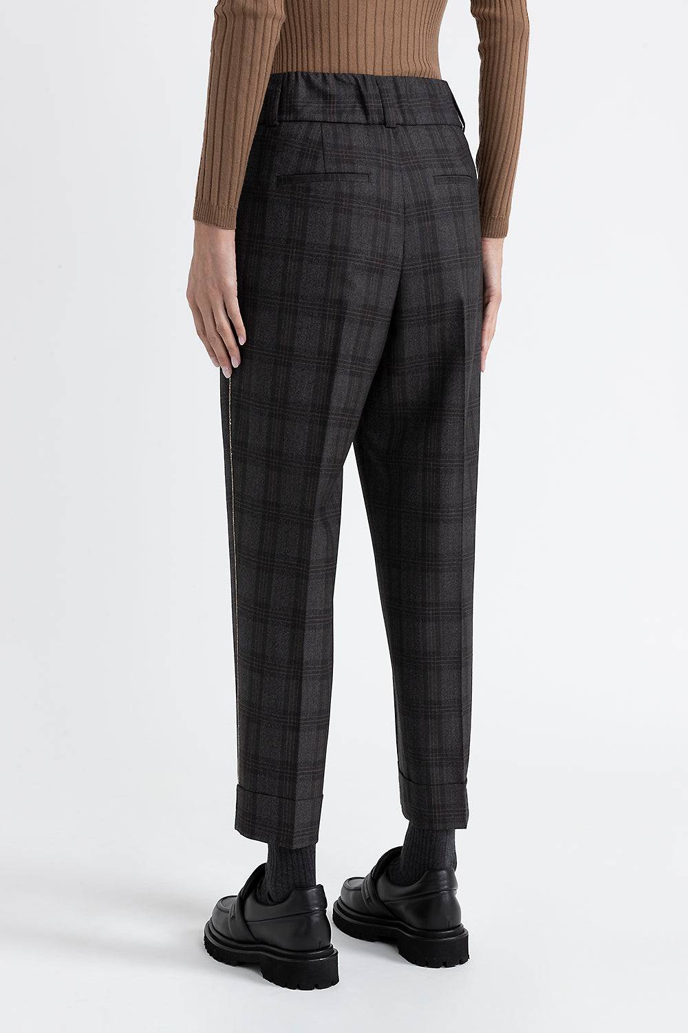 Peserico Pantalone a sigaretta in pura lana Nuovo
