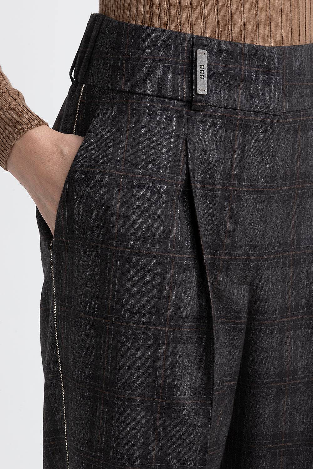 Peserico Pantalone a sigaretta in pura lana Nuovo