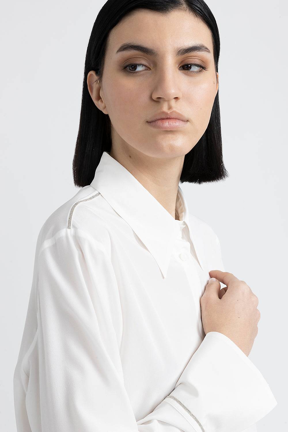 Peserico Camicia in seta con Punto Luce Economico