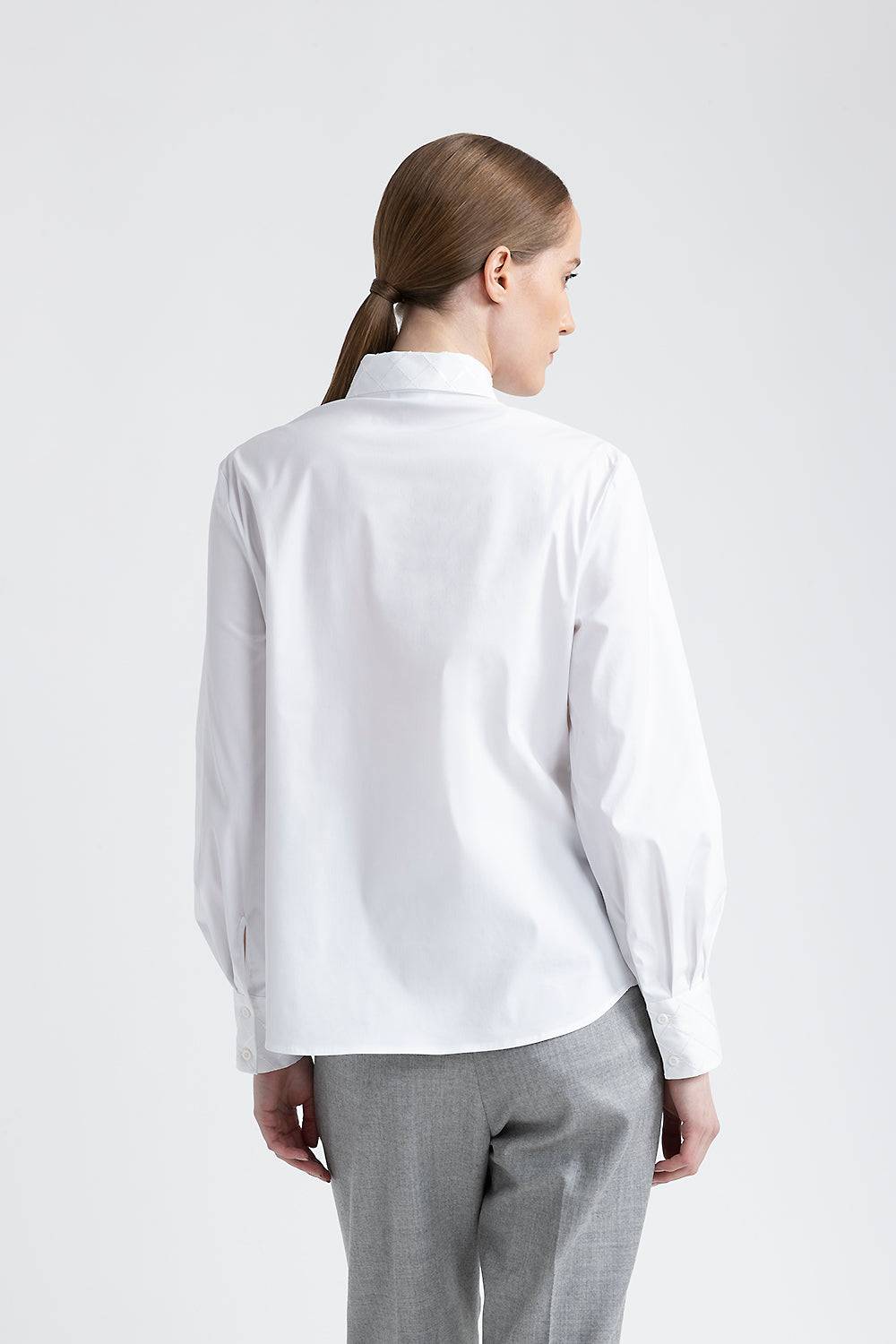 Peserico Camicia in popeline di cotone con paillettes Online