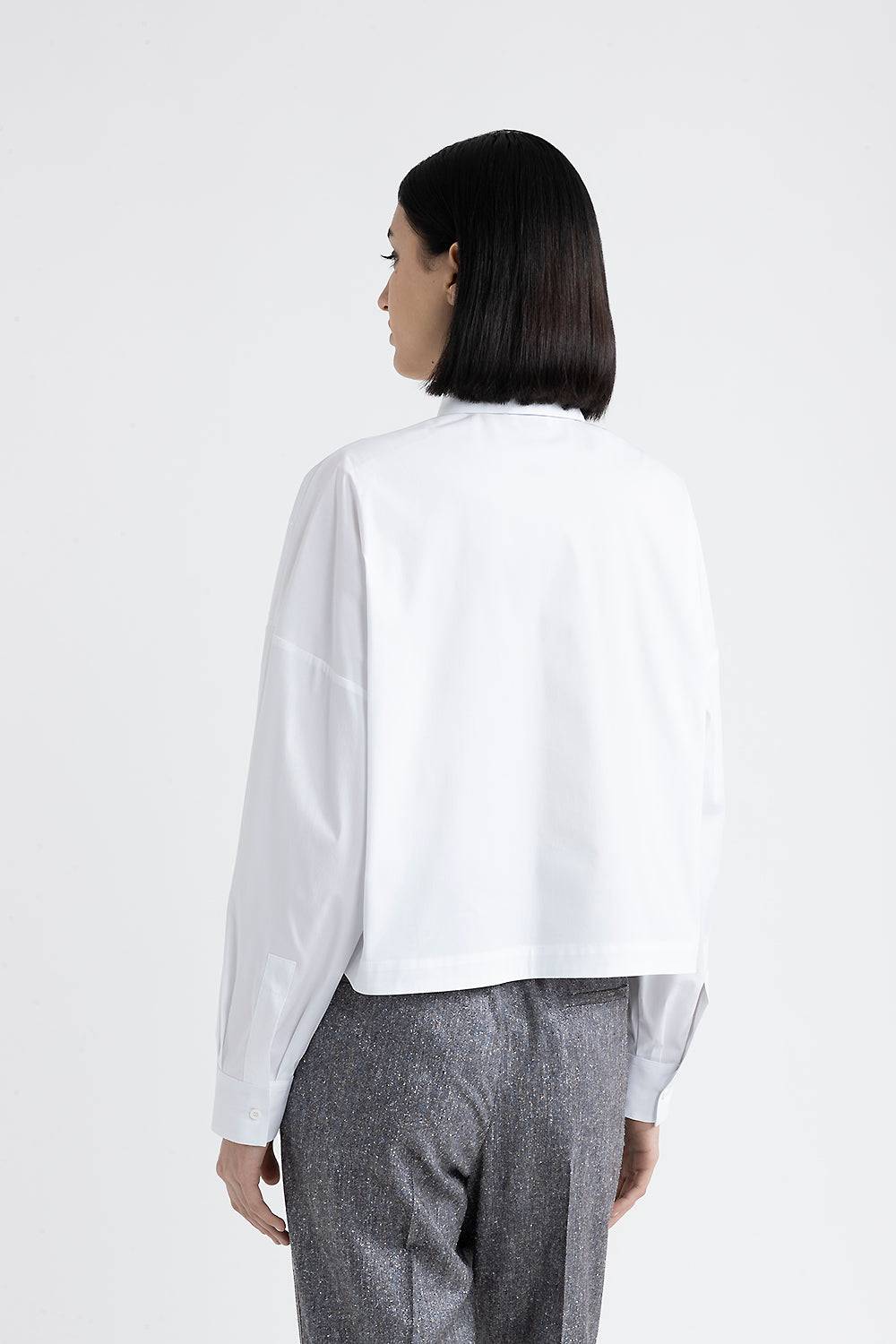 Peserico Camicia crop con paillettes Offerte